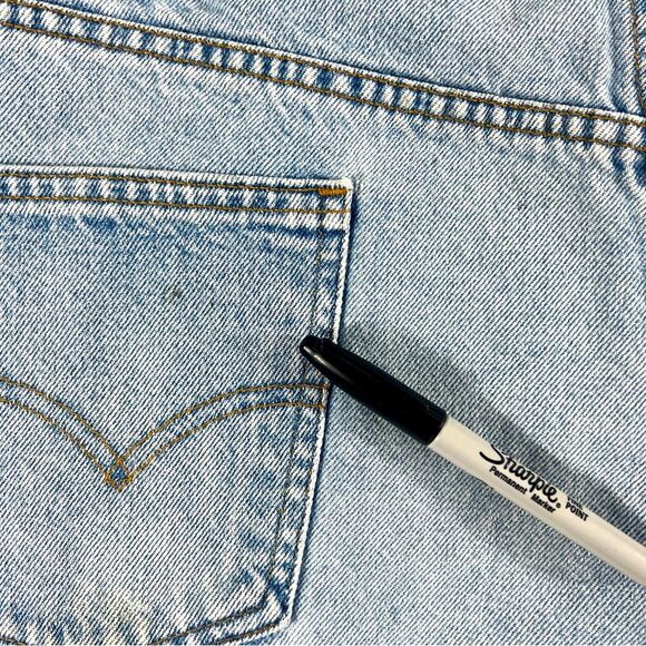 Mens Levis 550 Vintage Relaxed Fit Denim Shorts 0590 - Picture 11 of 14